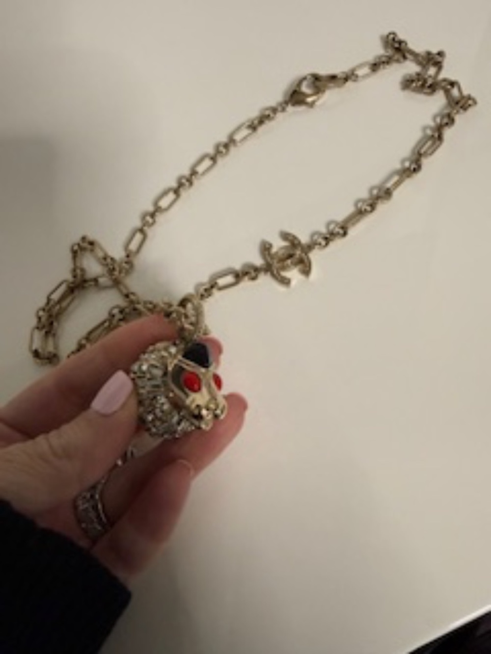 CHANEL GRIFFON LION HEAD NECKLACE *Very rare! - Picture 9 of 10